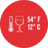 54F-12C 54°F 12°C